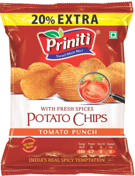 Potato Chips Tomato Punch pack by Priniti Foods