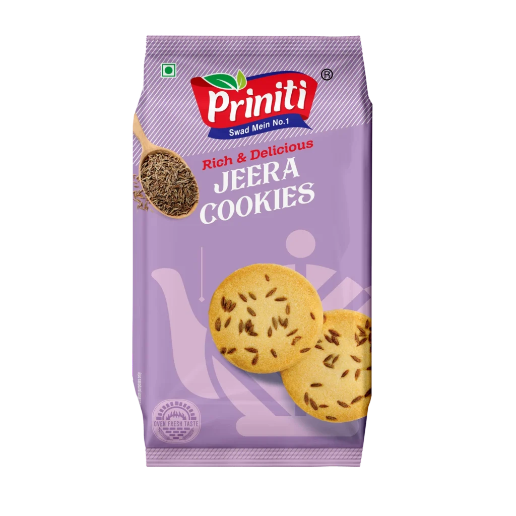 Jeera Cookies pack by Priniti Foods