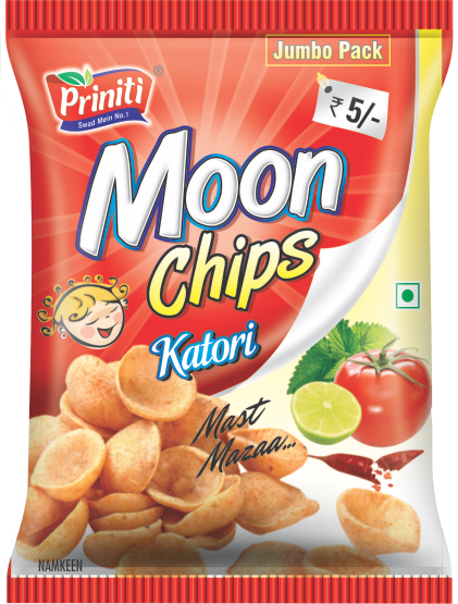 Moon Chips pack by Priniti Foods