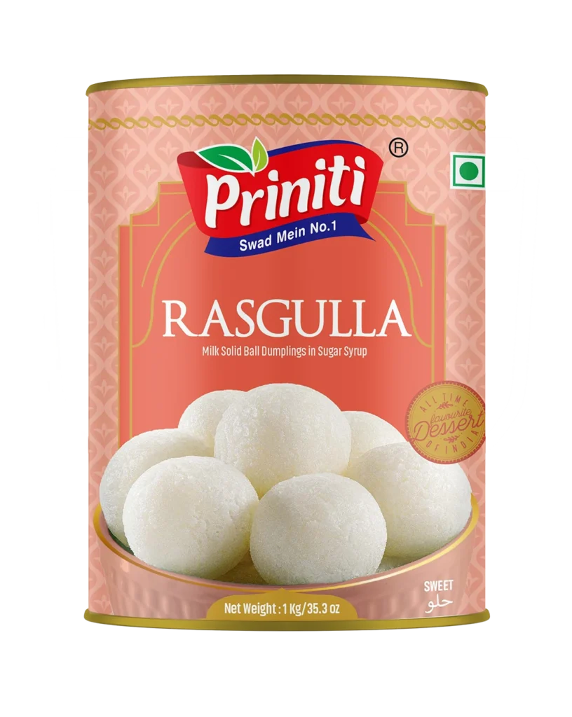 Rasgulla tin, front