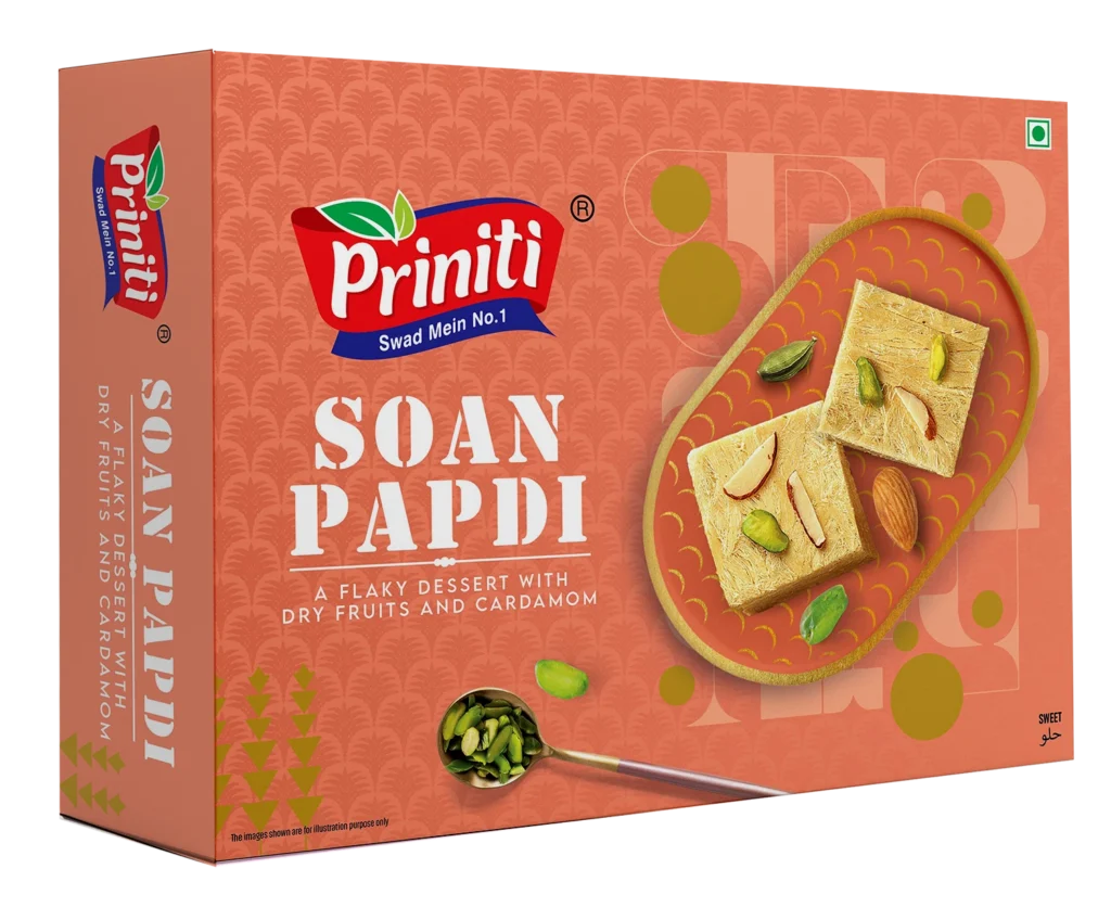 Soan Papdi pack by Priniti Foods